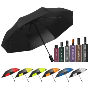 Factory Straight Automatic Outdoor Mini Folding Umbrella for Adults