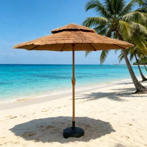 Factory Supply Custom UV Resistant Outdoor Beach Umbrella with Crank and Tilt