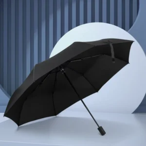 Factory UV Coating Manual Control 3-Folding Umbrella Custom Logo Windproof 3 Classic Design