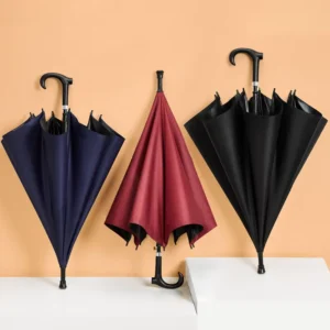 Factory Walking Stick Umbrella with Anti-Slip Cane for Seniors