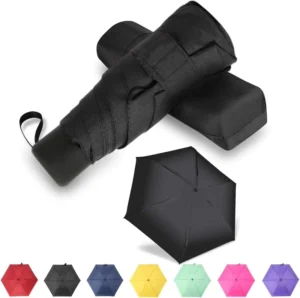Factory Windproof Waterproof UV protection ultra Mini 5 Folding Capsule Umbrella with logo for Woman’s Gift