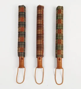 Factory XR2U-1 Manual Dual-Folding Wooden Handle Custom Umbrella for Adults