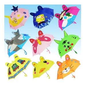 Fashion Popular Promotional Custom Cartoon Dinosaur Print Outdoor Use Animal Shape Kid Child Rain Umbrella With Logo