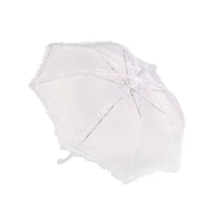 Fashion Wedding Lace Umbrella White Lace Wooden Handle Wedding Bride Umbrella European Style Wedding Lace Umbrella