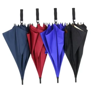 Fiberglass Frame Straight Pattern Double Canopy Umbrella