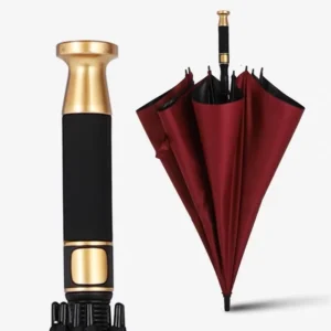 Fiberglass Frame Windproof Sun Protection Automatic Open Waterproof Stick Golf Umbrella