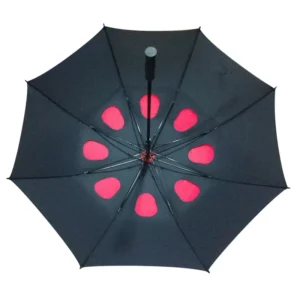 Fiberglass Manual Straight Umbrella Strong Windproof UV Resistant Business Gift Umbrella