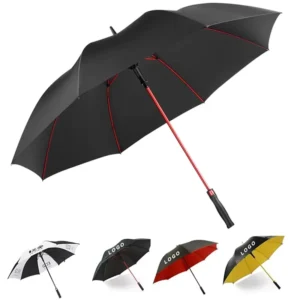 Fiberglass Rib Stick Umbrella Windproof Automatic Open UV Protected Waterproof Extra Large Golf Umbrella