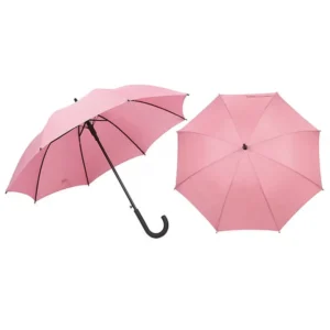 Fiberglass Straight Umbrella Auto Open Button Customizable UV Protection