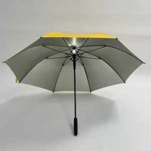 Fine Ocean New Style Customized Car Fully Automatic Classic Polyester Straight Umbrella with Led Light for Promotion