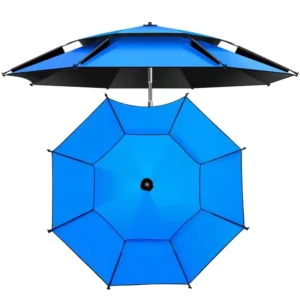 Fishing Umbrella Buckle Flower Double-Layer Thickened Windproof Universal Full-Shading Parasol