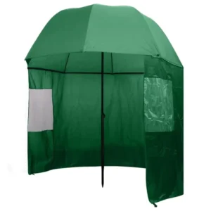 Fishing Umbrella with Side Wall and Two Viewing Windows Wind and Rain Protection While Fishing