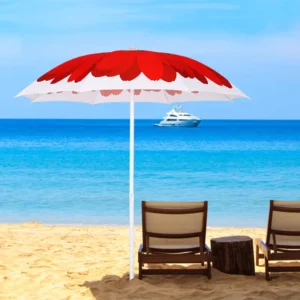 Flower Full Printed Large Outdoor Beach Umbrella Fishing Windproof Foldable Custom