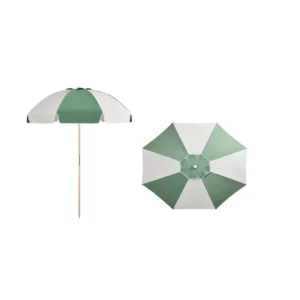 Flower Shape Fringe-Trimmed Waterproof Folding Outdoor Beach Umbrella for Hotel and Gym