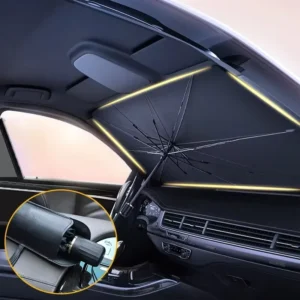 Foldable Front Windshield Car Sunshade Umbrella 100% Polyester Sun Protection