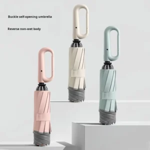 Foldable Outdoor Sports Ring Buckle Reverse Umbrella