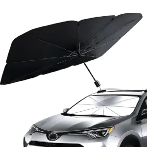 Foldable Silver Glue Car Sunshade Umbrella UV Protection Heat Insulation Front Window Cover 140x79cm