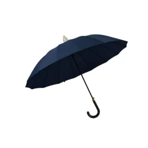 Foldable Straight Rain Umbrella with Plastic Cover