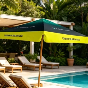 Foldable Waterproof Parasol Sunshade Umbrella for Hotel, Park, Coffee Shop, Garden, or Swimming Pool
