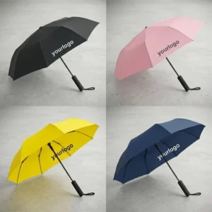 Foldable Waterproof Pongee Fabric Umbrella for Travel and Golf