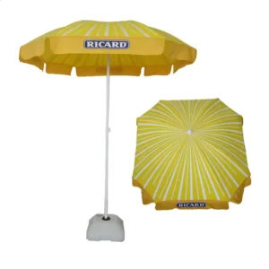 Foldable Waterproof Sun Umbrella with Anti-UV Protection for Outdoor Beach Use