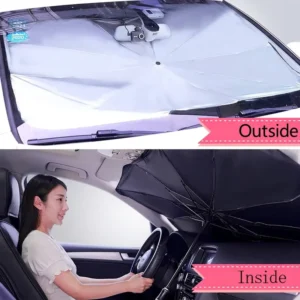 Folding Car Parasol Umbrella Retractable Front Window Windshield Sunshade