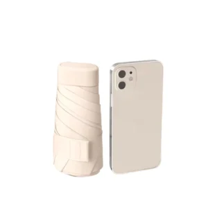 Folding Mini Umbrellas Uv Protection Ivory Color Manual Open Small Gifts Umbrellas in Bulk