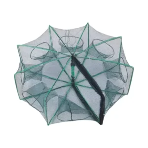 Folding Octagonal Fishing Net with Zipper for Outdoor Shrimp Trapping