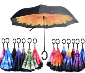 Folding Reverse Inverted Umbrella for Business Use