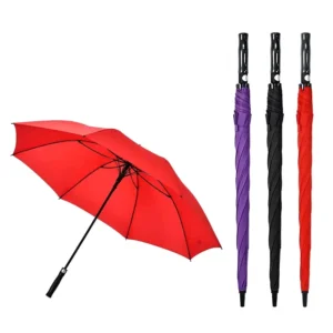 Folding Straight Clear Capsule White Umbrella
