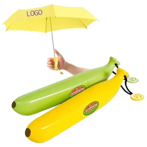 Folding Travel Banana Shape Compact Umbrella for Rainy Days