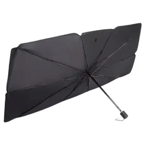 Folding UV Blocking 190T Car Umbrella Front Windshield Protector for Kids and Trucks PE Bag Geometric