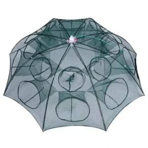 Folding Umbrella Fishing Net and Cage for Fish, Shrimp and Lobster