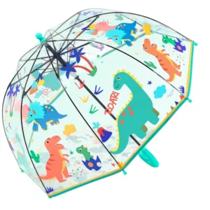 For New Design POE Clear Cartoon Kid Dome Umbrella Hanging 70cm Open Diameter Cute Overall Printing Children’s Gift Umbrella