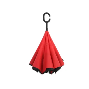 Foreign Trade Spot Supply Adult 23 Inch Manual Classic Reverse Umbrella Long Handle Standing Breathable Double Layer Reinforced