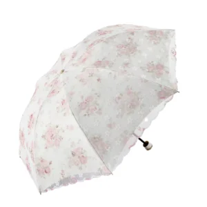 Free Sample 8 Ribs 190T Nylon Fabric Folding Umbrella Compact Travel Umbrella Windproof Rain Umbrella for Adult Business Daily