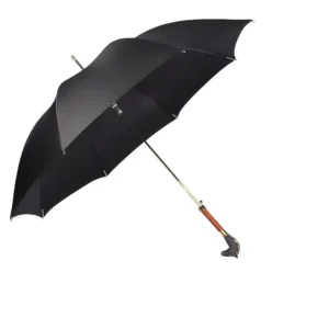 Frosted Metal Horse Head Animal Luxury Series Umbrella Single Layer High end Umbrella Customized Gift Straight Umbrella