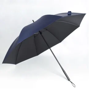 Full Carbon Fiber One Piece Giant Golf Umbrella with Ultra Light Shaft, UV Blocking Black Coating & Windproof Frame for Business