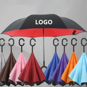 Full Color Printed Inverted Reverse Umbrella