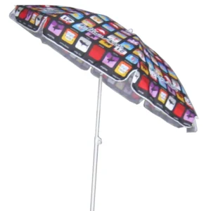 Full Color Printing Beach Umbrella Parasol for Promotion and Advertising