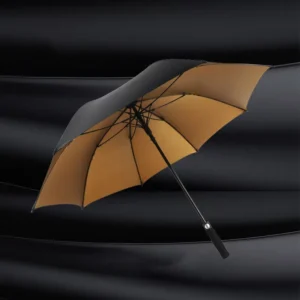 Full Fiber Enlarged Gold Glue Sunshade Golf Umbrella