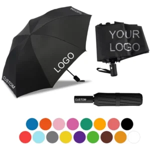 Full-Print UV Folding Umbrella, Polyester Pongee, Windproof Automatic Rain Umbrella