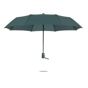 Fully Automatic 3-Fold Business Umbrella Pearlescent Plastic Handle Polyester