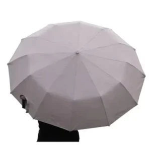 Fully Automatic 3-Fold Sun and Rain Umbrella with Custom Logo Printing