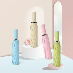 Fully Automatic 72-Bone Three-Fold Umbrella 105cm Large Rain and Sun UV Protection