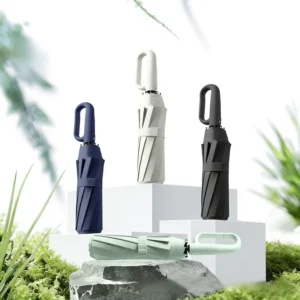 Fully Automatic Buckle Large Carbon Fiber 10-Rib UV-Protective All-Weather Business Umbrella Logo Printing