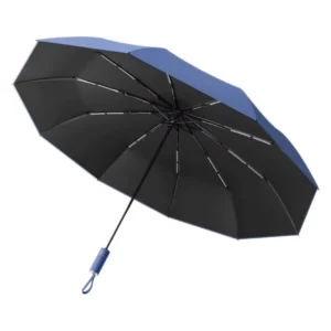 Fully Automatic Custom-Printed Fiberglass Folding Umbrella, Dual-Purpose Sun and Rain, UV Protection, Extra-Large Sunshade