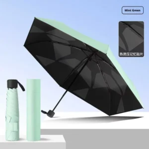 Fully Automatic Folding Umbrella, Auto Open, Ultra-Light Pongee, 6 Ribs, Sun and Rain Protection