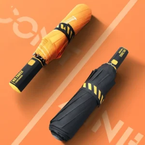Fully Automatic Large Storm Umbrella Portable Anti-UV LED Flashlight Reflective Stripe for Business Gifts and Travel