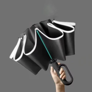 Fully Automatic Loop-Buckle Reverse Folding Umbrella, Weather-Resistant, UV Protection, Large Sunny Umbrella
